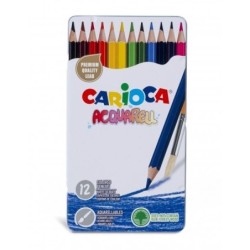 Carioca Acquarell Confezione da 12 matite acquerellabili - Scatola di