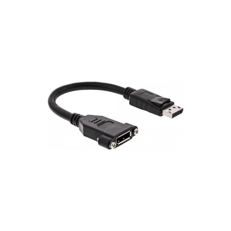 Cavo adattatore DisplayPort - DisplayPort maschio a femmina - 0,2 m