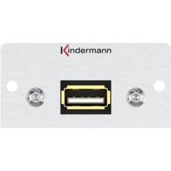 Kindermann Konnect 50 alu - Frontalino modulare snap-in - USB 2.0 tip