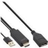 Cavo convertitore HDMI ST a DisplayPort BU - 4K - nero-oro - 0,3 m