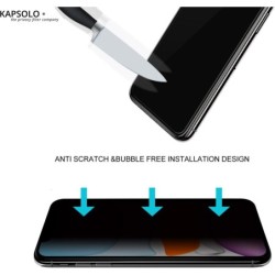 KAPSOLO Privacy Tempered GLASS Screen Protection, Be Visual Hacked No