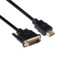 CLUB3D DVI to HDMI 14 Cable M/M 2m/ 656ft Bidirectional