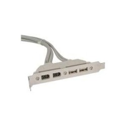 Staffa per slot USB InLine - interna/esterna - 2xUSB Tipo A (W) e 2xF