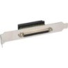 Staffa slot InLine&reg; SCSI III U320, mini Sub D Bu/Bu a 68 pin, intern