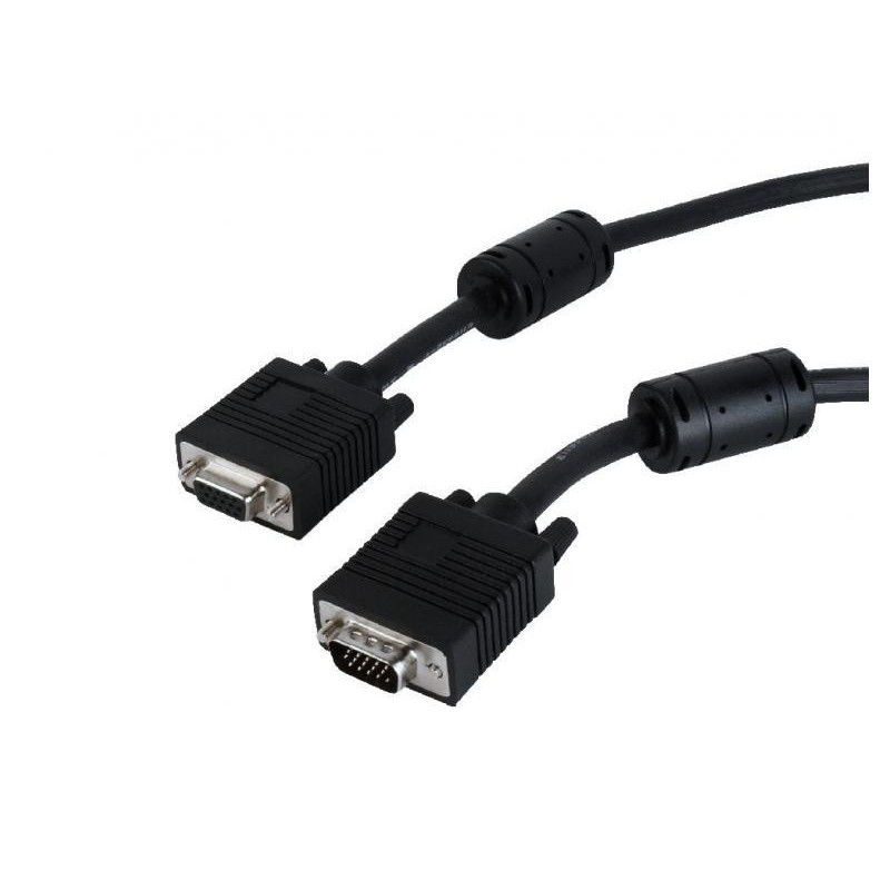 CableXpert VGA-Ext HD15M/HD15F doppia schermatura con 2*ferrite 3m CC