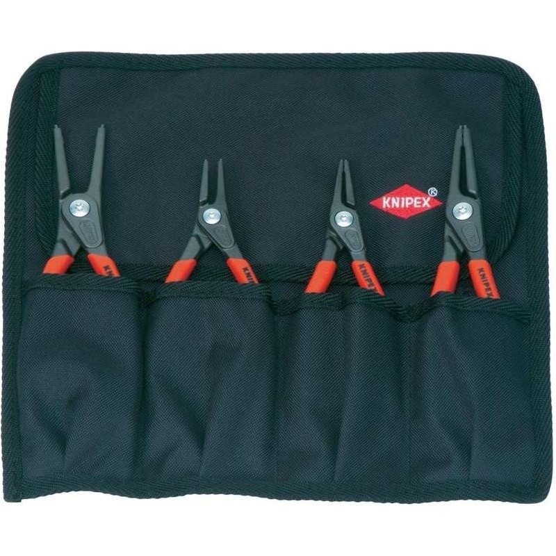 Set di pinze di precisione per anelli di sicurezza KNIPEX, 4 pezzi