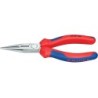 Pinza a becchi mezzotondi KNIPEX con tagliente 140 mm, dritta