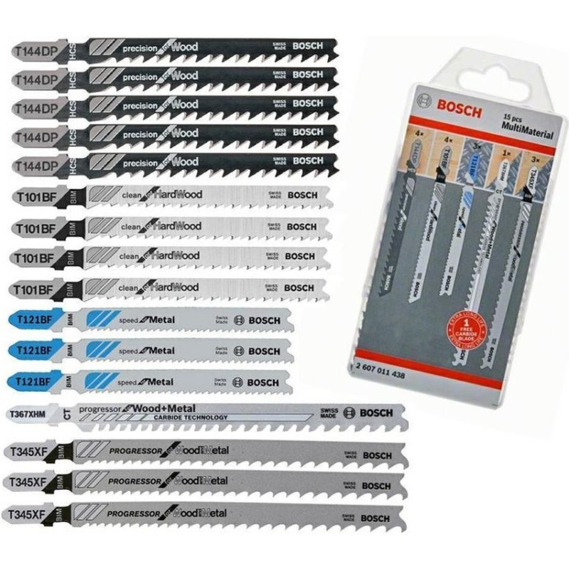 Bosch Standard for Multi Material - set di lame per seghetto alternat