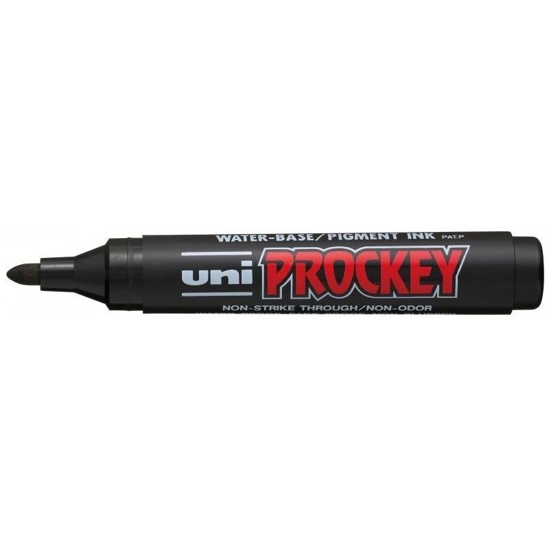 Uni Prockey medium -PM-122 Nero 1,2-1,8mm - Marcatore a tinta a base 