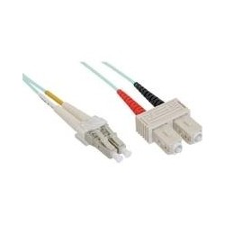 Cavo duplex in fibra ottica - LC-SC - 50-125 - OM3 - 1m