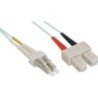 Cavo duplex in fibra ottica - LC-SC - 50-125 - OM3 - 3 m