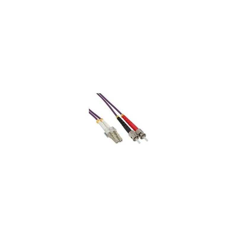 Cavo duplex in fibra ottica - LC-ST - 50-125 - OM4 - 5 m