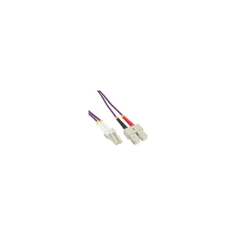 Cavo duplex in fibra ottica - LC-SC - 50-125 - OM4 - 3 m