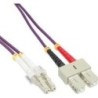 Cavo duplex in fibra ottica - LC-SC - 50-125 - OM4 - 3 m