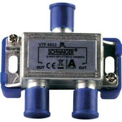 Distributore Schwaiger a 2 vie 4 dB fascia alta (VTF8822241)