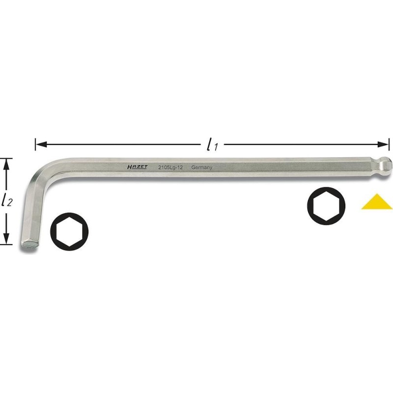 Chiave a brugola Hazet 5 mm (2105LG-05)