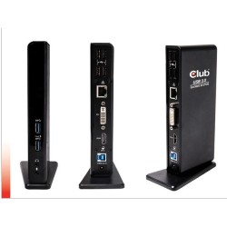 CLUB3D USB Gen1 Type A Dual Display Docking Station