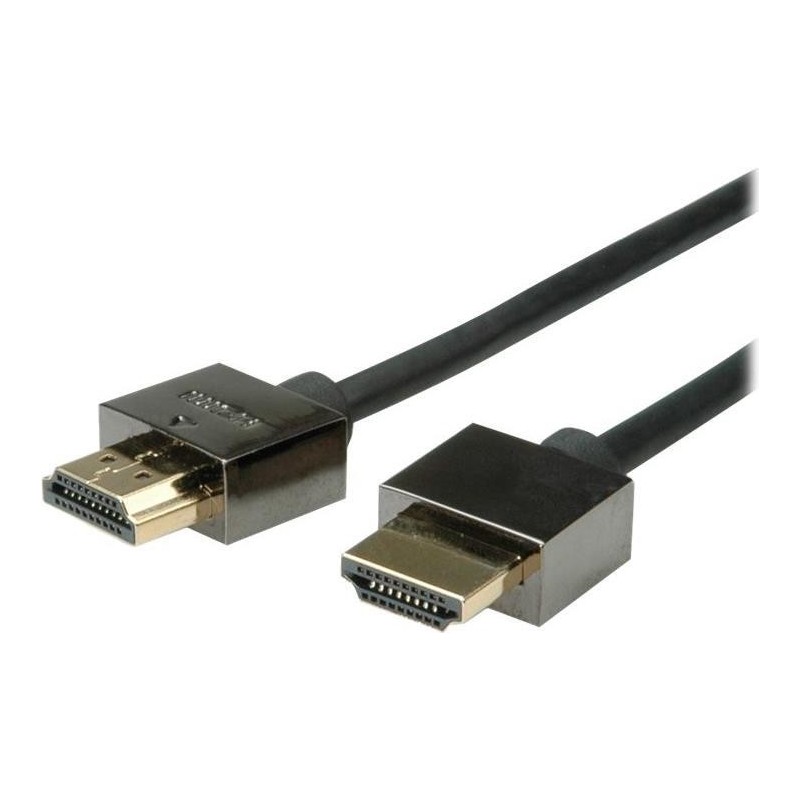 ROLINE HDMI 1m cavo HDMI HDMI tipo A [Standard] Nero (ROLINE Notebook