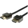 ROLINE HDMI 1m cavo HDMI HDMI tipo A [Standard] Nero (ROLINE Notebook