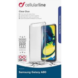 Cellularline Clear Duo - Galaxy A80