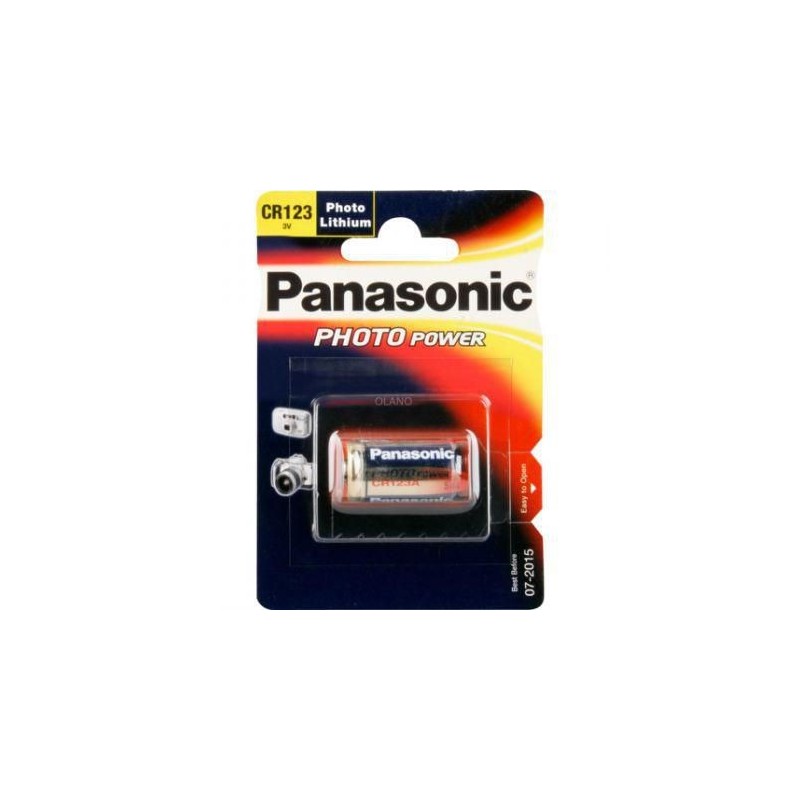 BLISTER MICROPILA PHOTO LITIO C300123 CR123 PANASONIC