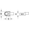 KS TOOLS Werkzeug-maschinen GmbH Chiave ad anello per inserti 9x12mm,