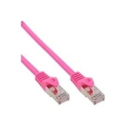 Cavo patch - SF-UTP - Cat.5e - rosa - 20 m