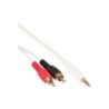 Cavo jack RCA - 2x connettori RCA su jack da 3,5 mm - 7,5 m