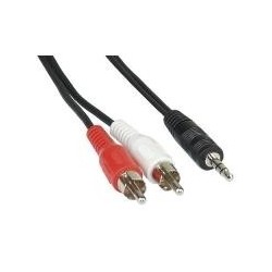 Cavo jack RCA - 2x connettori RCA su jack da 3,5 mm - 7 m