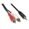 Cavo jack RCA - 2x connettori RCA su jack da 3,5 mm - 7 m