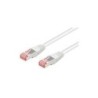 Cavo patch CAT6 3,0 m bianco S/FTP 2xRJ45, LSOH, CU