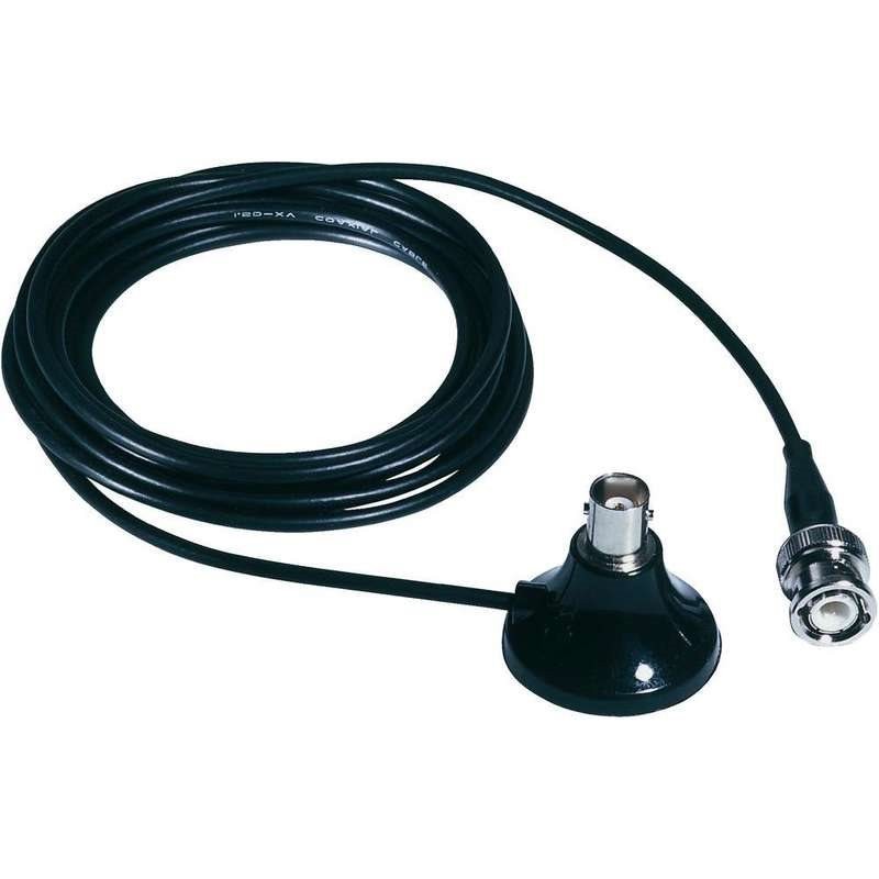 Mini base magnetica Albrecht, con connessione BNC per antenne scanner