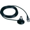 Mini base magnetica Albrecht, con connessione BNC per antenne scanner