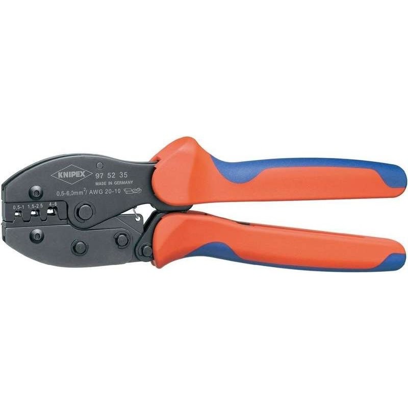 Pinza a crimpare KNIPEX PreciForce&Acirc;&reg; per connettori aperti non isol