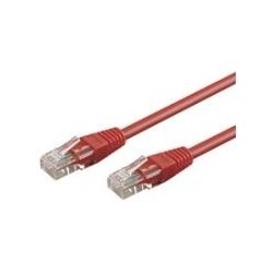 Cavo patch Wentronic Goobay CAT 6, U/UTP, rosso, 5 m - Miscela di ram