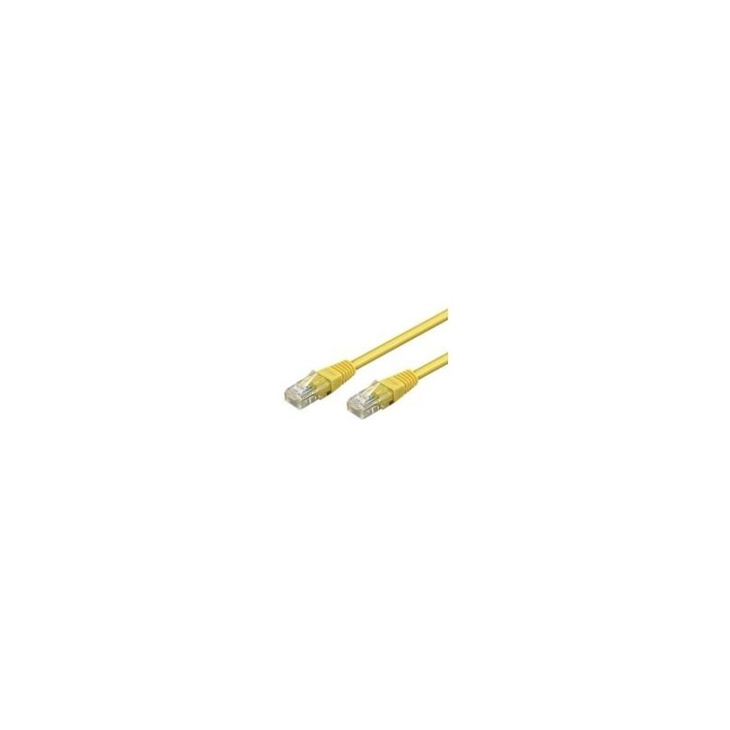 Cavo patch Wentronic Goobay CAT 6, U/UTP, giallo, 20 m - miscela di r