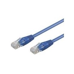 Cavo patch Wentronic Goobay CAT 6, U/UTP, blu, 7,5 m - miscela di ram