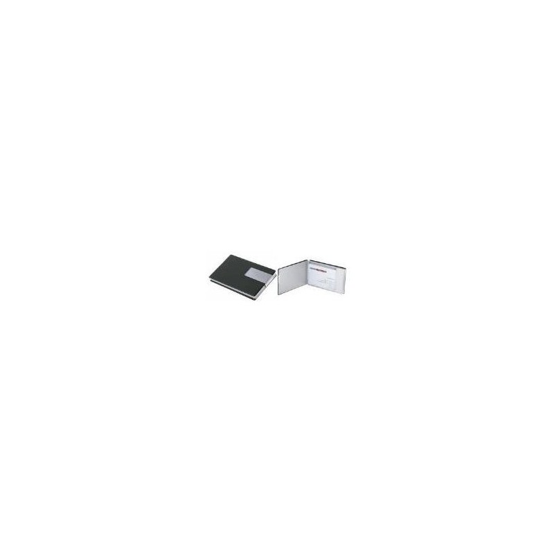 Scatola per biglietti da visita WEDO Good Deal, alluminio/PVC (nero) 