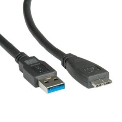 Cavo ROLINE USB3.2 Gen1, A - Micro B, M/M, 0,8 m