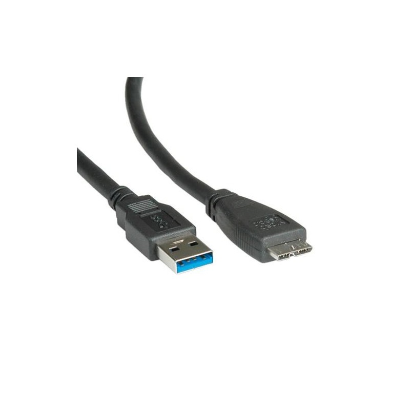 Cavo ROLINE USB3.2 Gen1, A - Micro B, M/M, 0,8 m