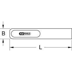 Cuneo in plastica KS TOOLS, 170mm (117.1667)