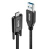 Lindy 41879 cavo USB 1 m USB 3.2 Gen 2 (3.1 Gen 2) USB A USB C Nero