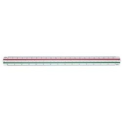 Righello triangolare STAEDTLER Mars 561 98-2BK, plastica bianca, scan