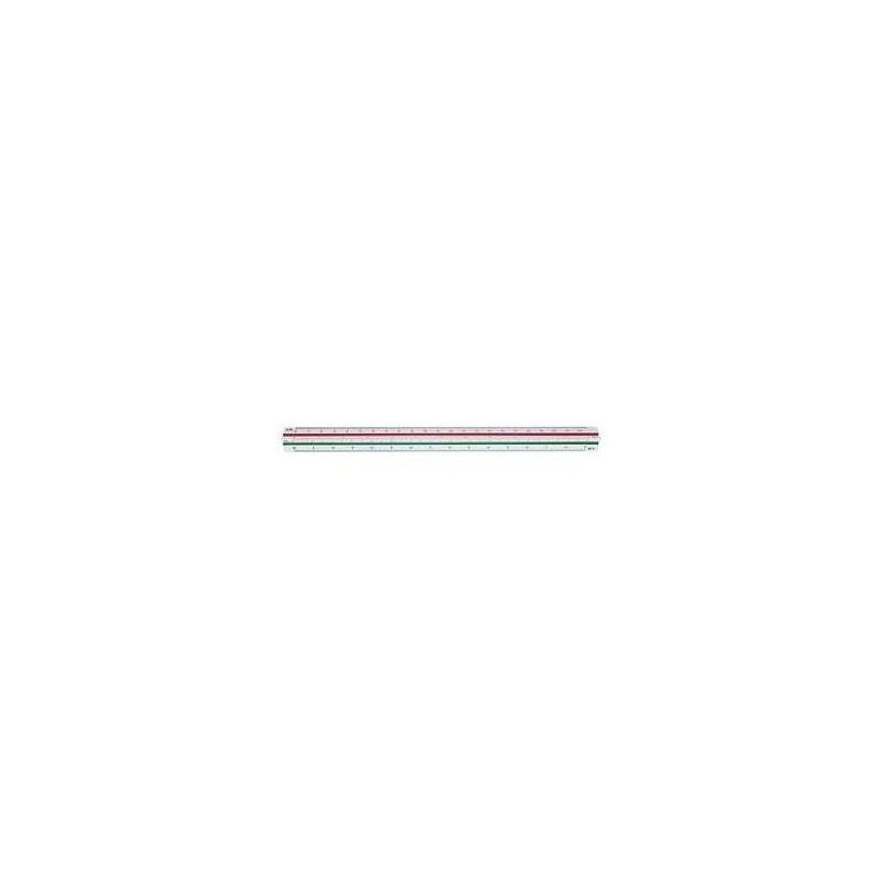 Righello triangolare STAEDTLER Mars 561 98-4BK, plastica bianca, scan