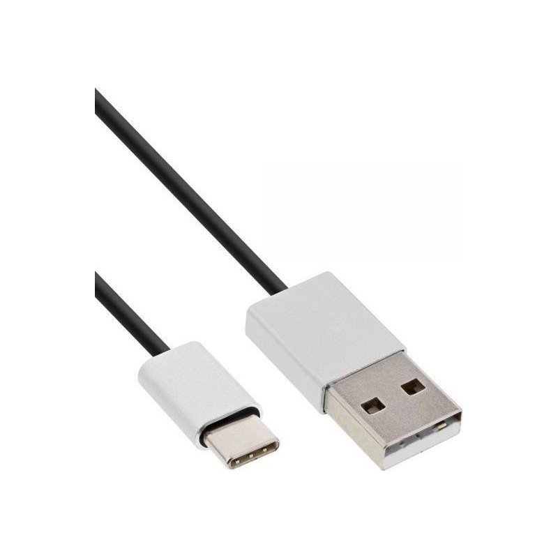 InLine - Cavo USB - Da USB (M) a USB-C (M) - USB 2.0 - 50 cm - nero (