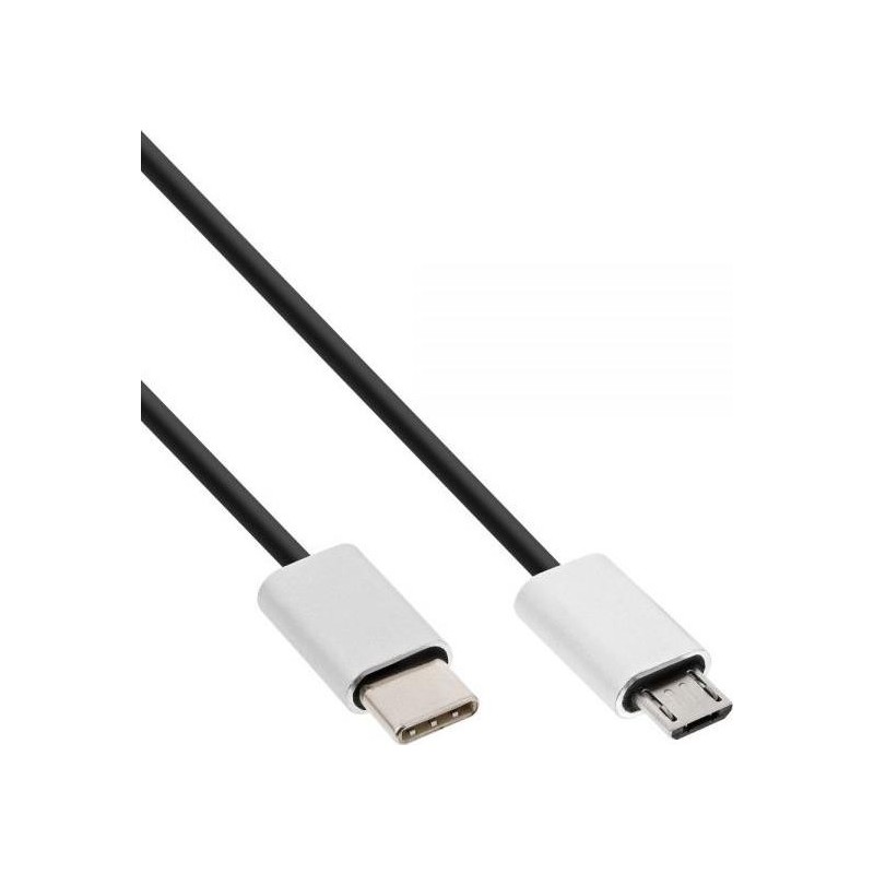 INLINE - Cavo USB - Da USB-C (M) a Micro-USB Tipo B (M) - USB 2.0 - 1