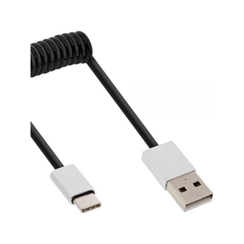 INLINE - Cavo USB - Da USB (M) a USB-C (M) - USB 2.0 - 1 m - Nero