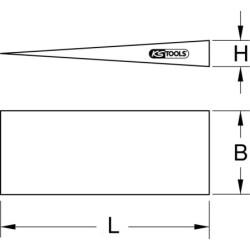 Cuneo flangiato KS TOOLS BRONZEplus 100x50x10 mm (963.2207)