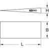 Cuneo flangiato KS TOOLS BRONZEplus 100x50x10 mm (963.2207)