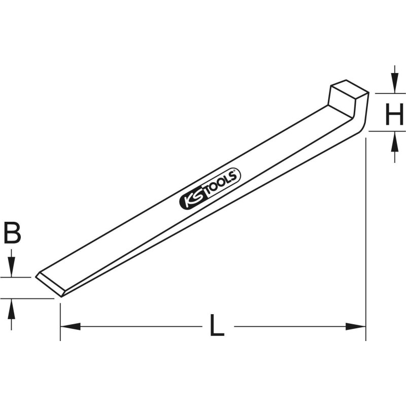 KS TOOLS BRONZEplus cuneo 340x30x40x20x20 mm (963.2231)